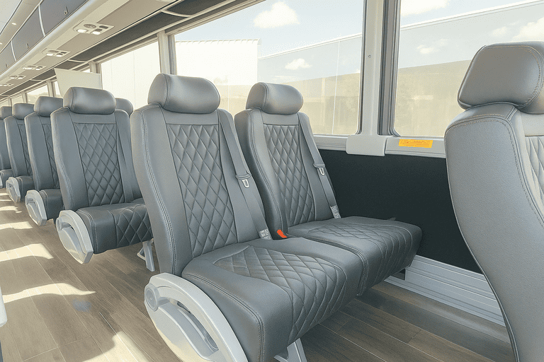 interior of Charter Bus Rental Mobile charter bus